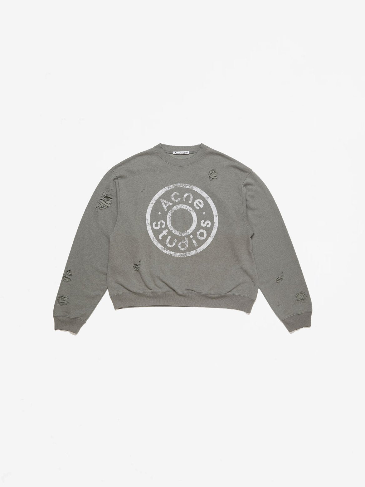 Moss Green Printed Logo Sweater