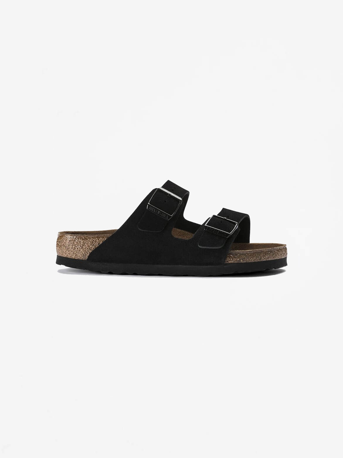 Black Suede Leather Arizona Sandal