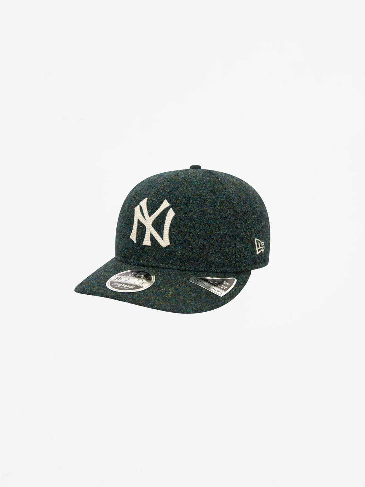 Navy Retro Crown New York Yankees MLB Harris Tweed 9FIFTY Cap