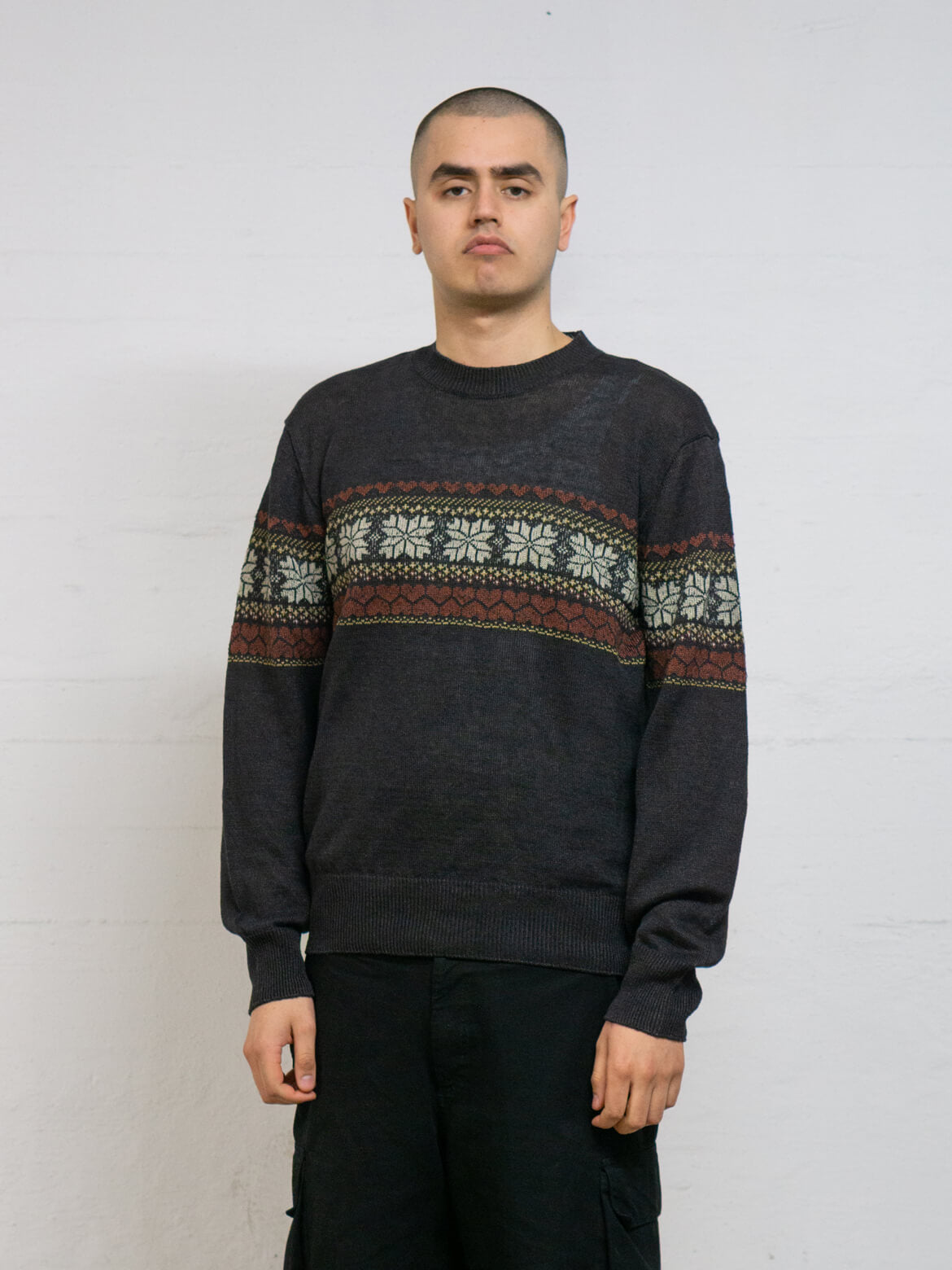 Dusk Fairisle Hemp Base Roundneck