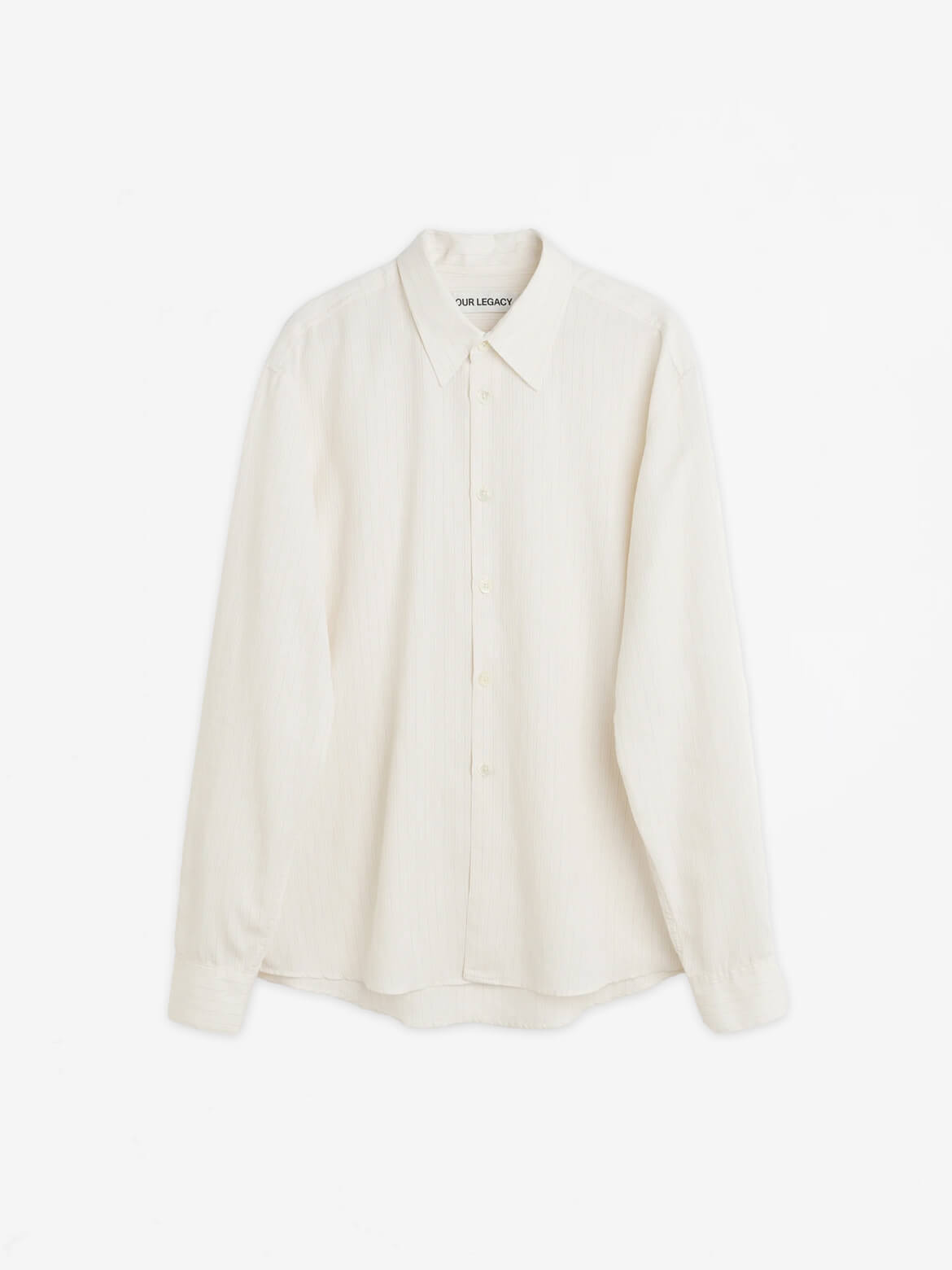 Cream Stripe Ceremony Viscose Beyond Shirt