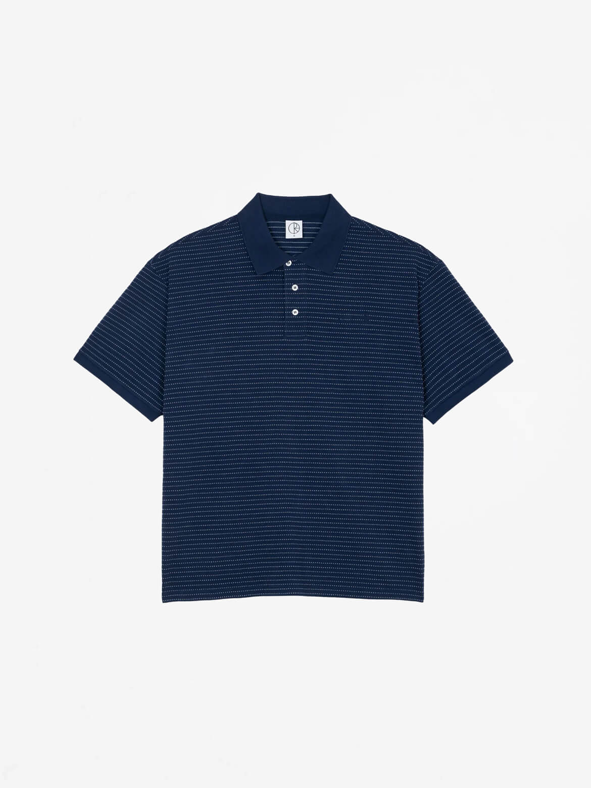 Dark Blue Dots Surf Polo Shirt