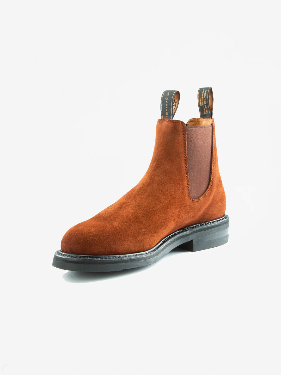 Dark Brown Suede Chelsea Boot