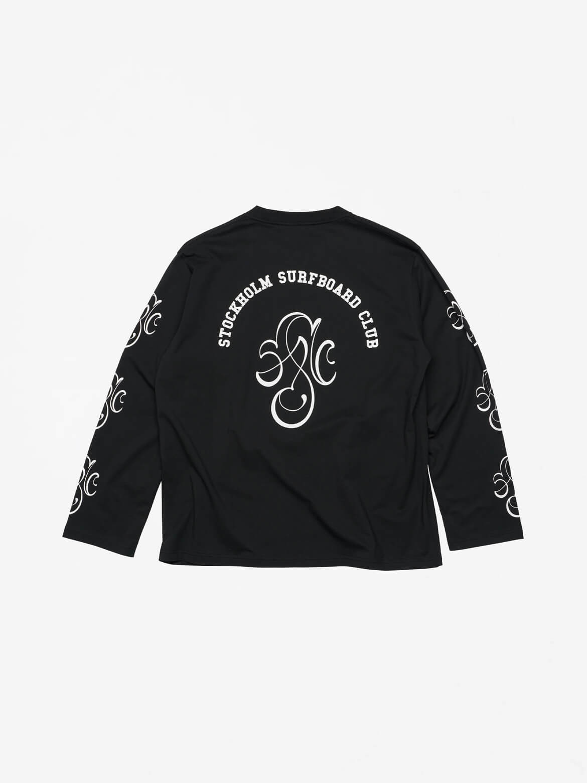 Black Printed Longsleeve Tee