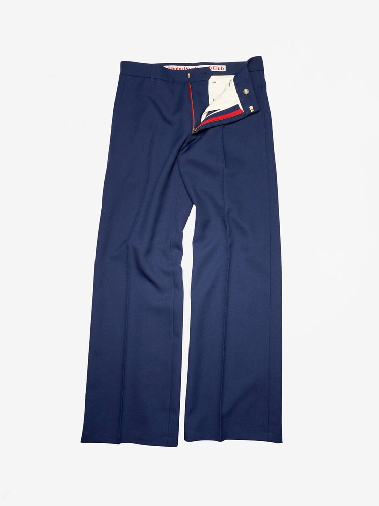 Ulster Navy Tailored Bootcut Trousers Sune