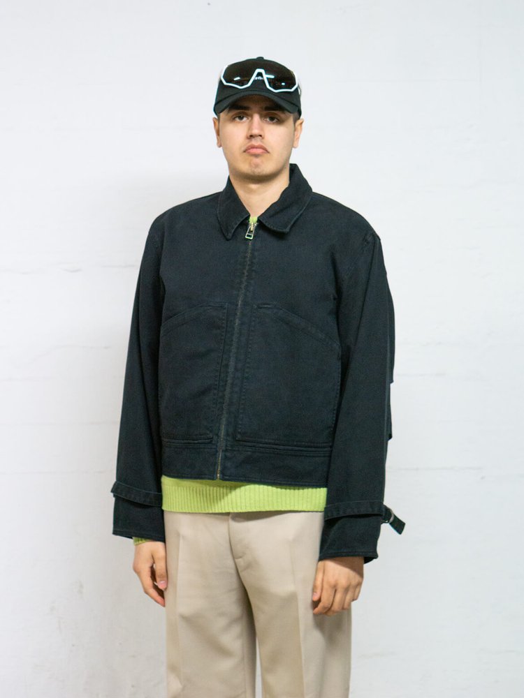 Black Logo Work Jacket