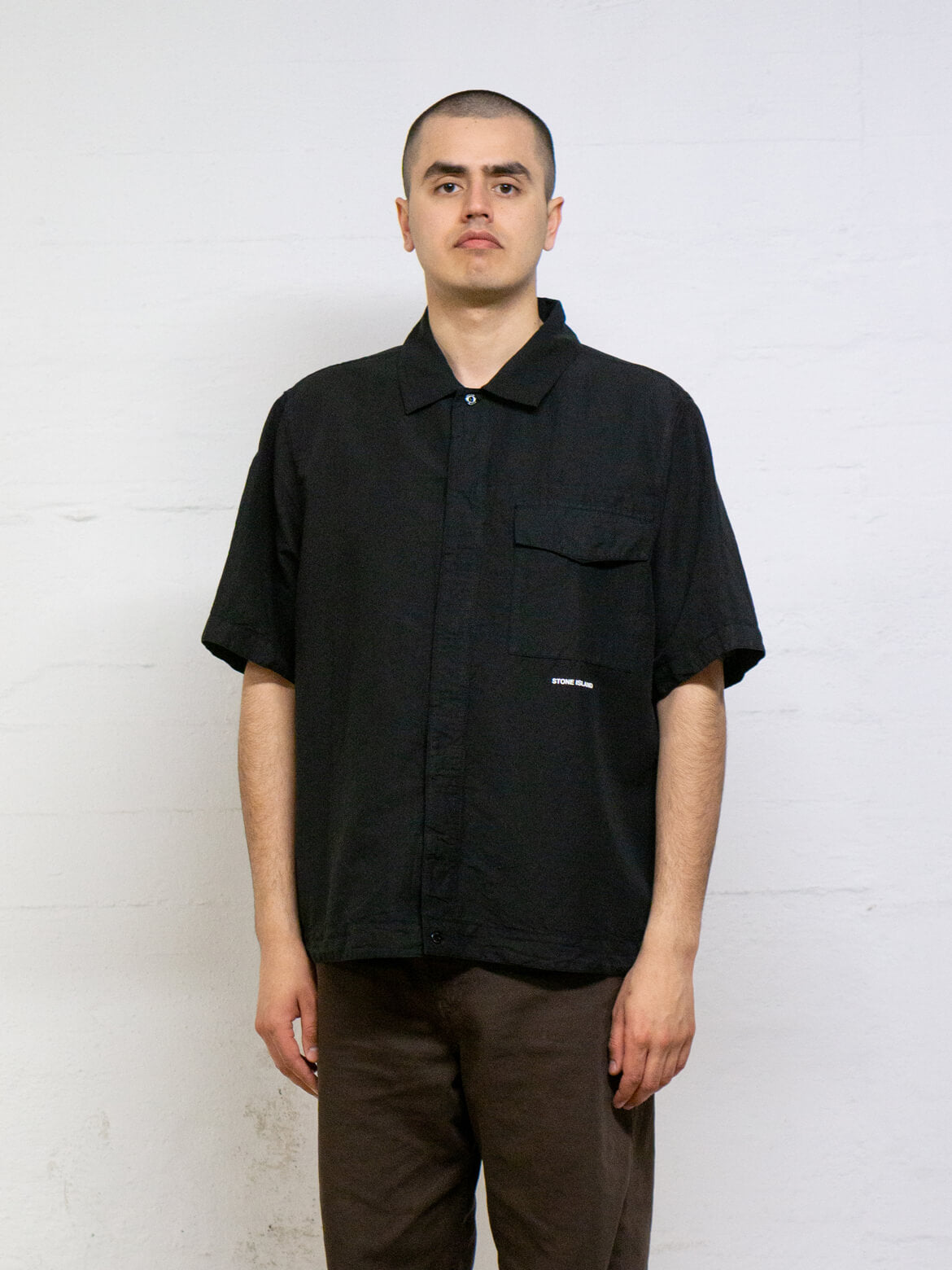 Black 11805 Shirt-Sleeve Shirt