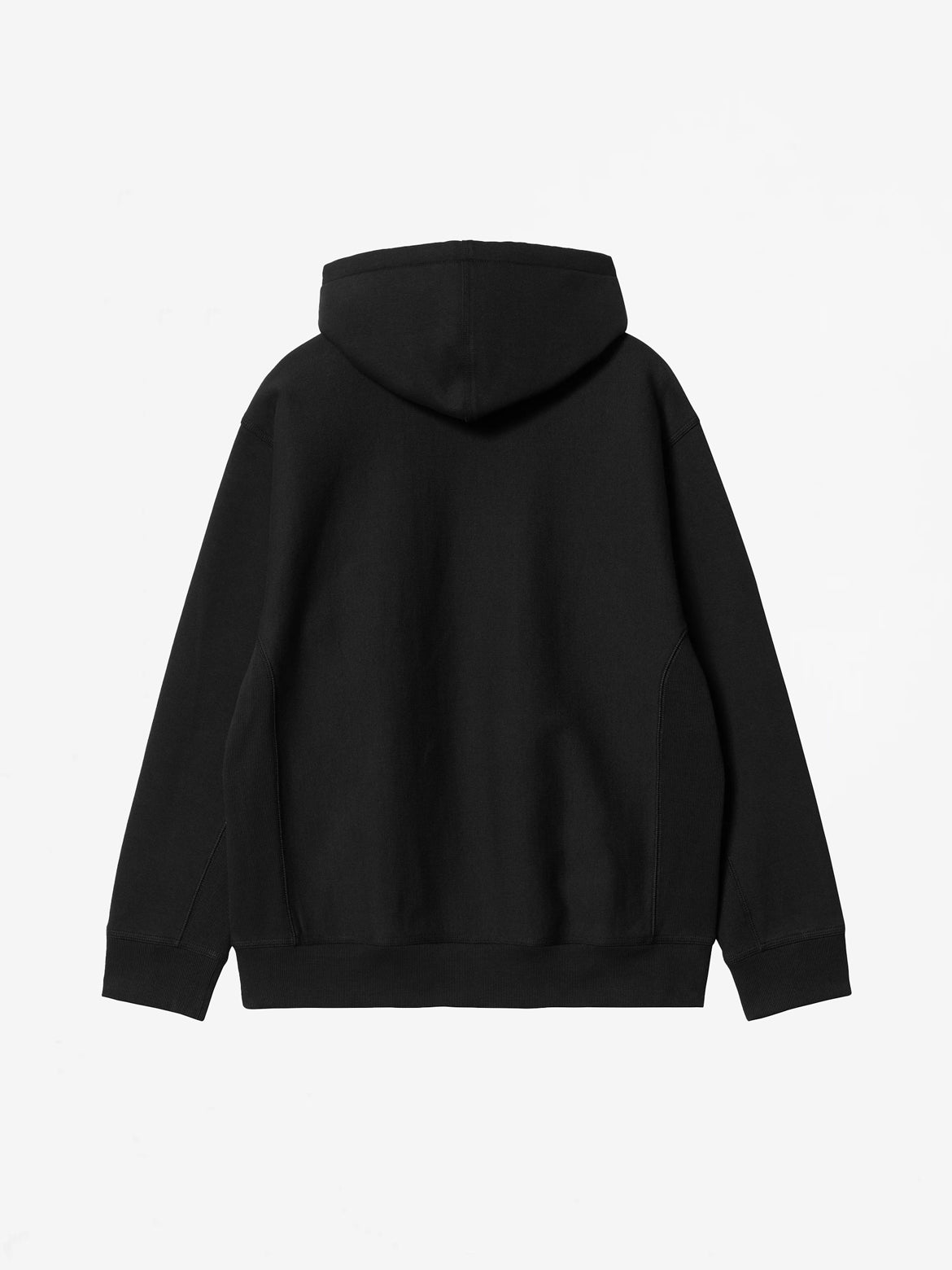 Black Hooded American Script Sweatshirt