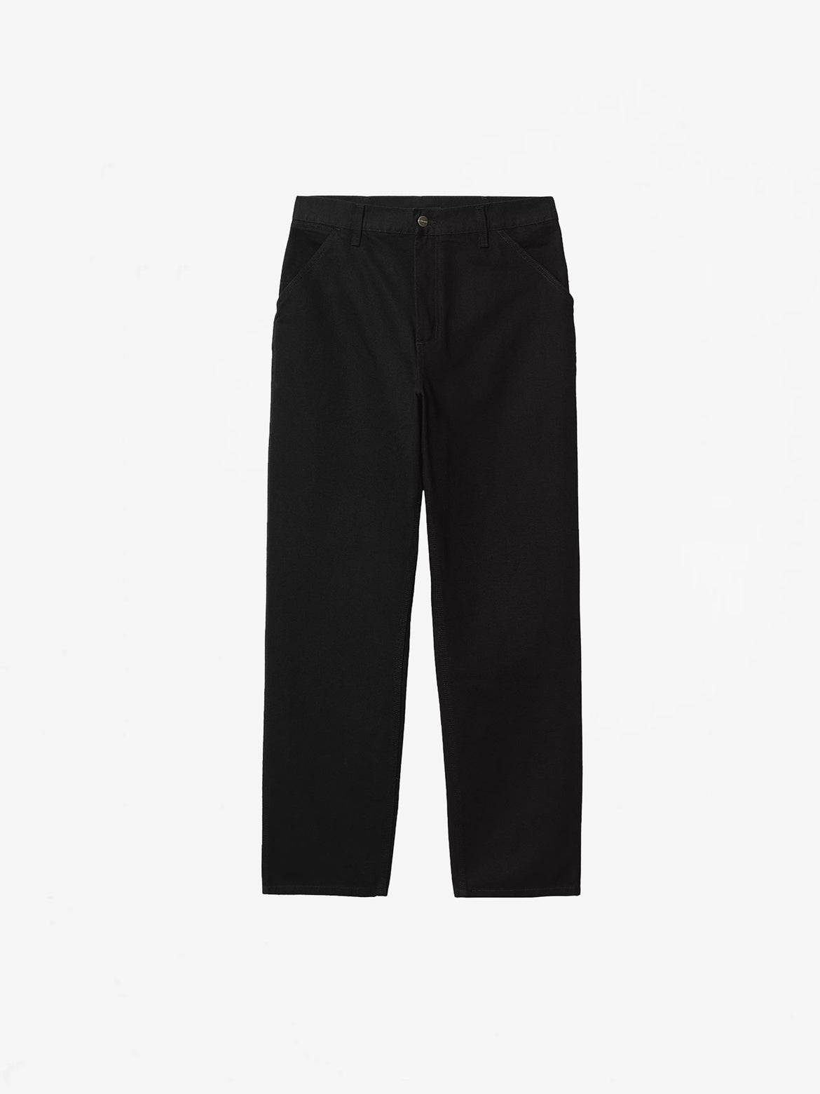 Black (Rinsed) Simple Pant