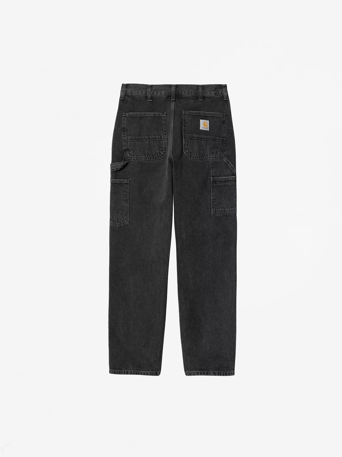 Black (Stone Wash) Single Knee Pant