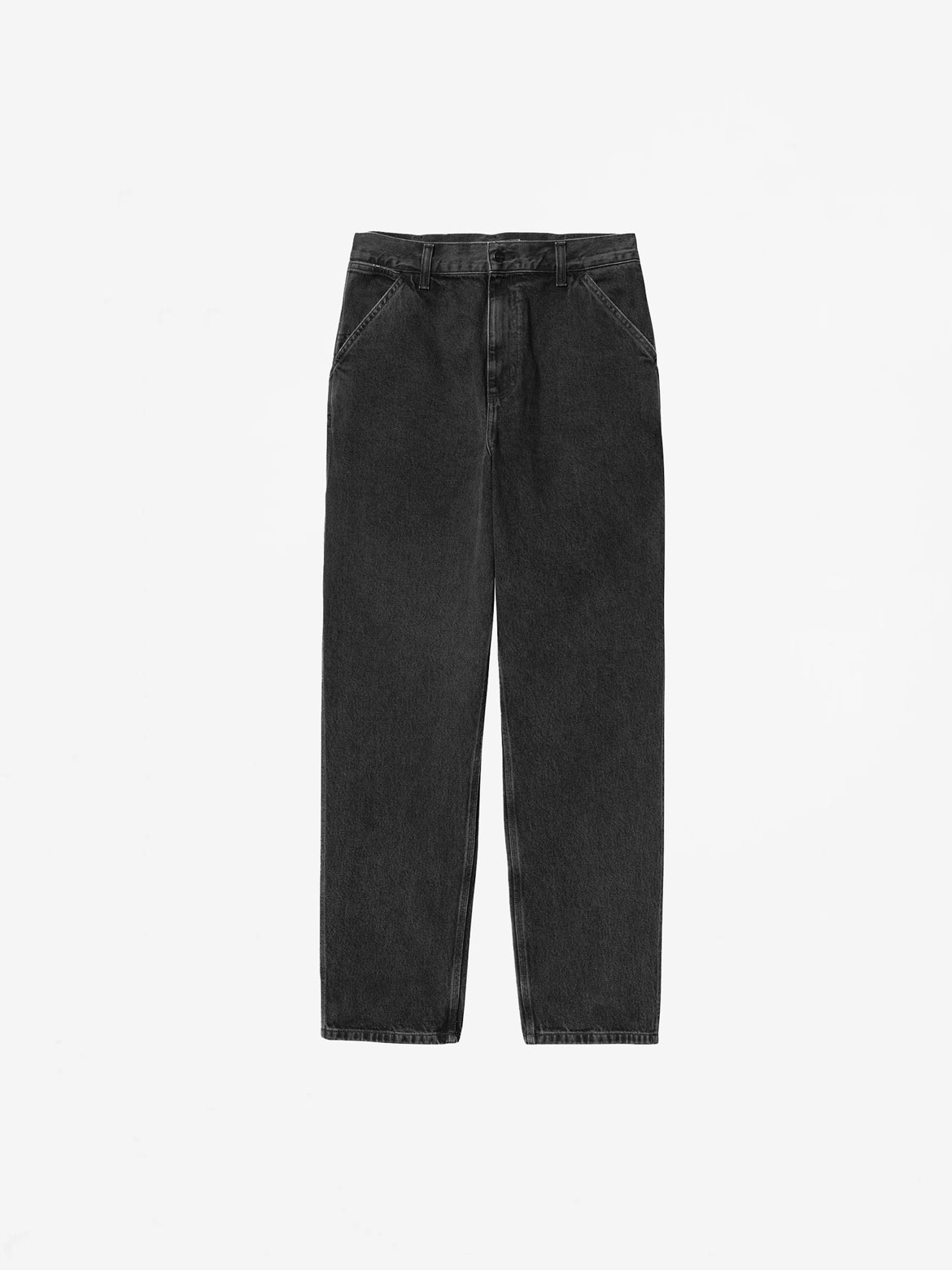 Black (Stone Wash) Single Knee Pant