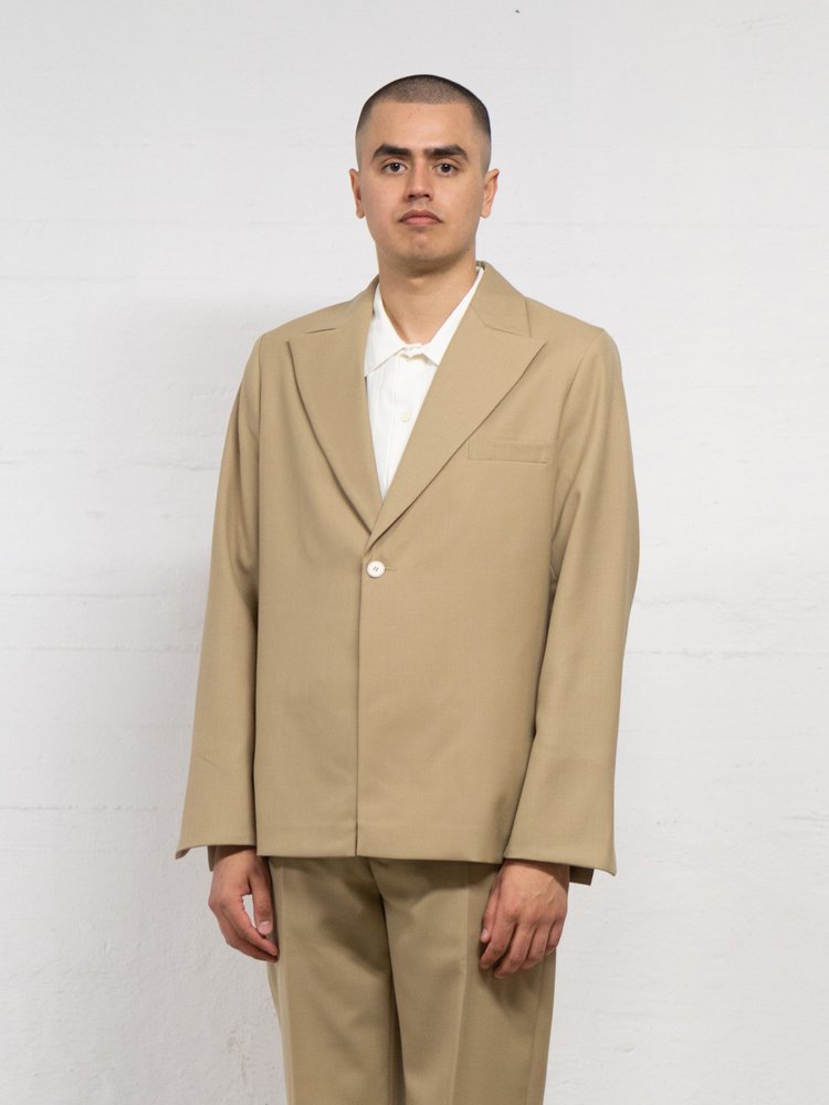 Beige Breeze Power Blazer