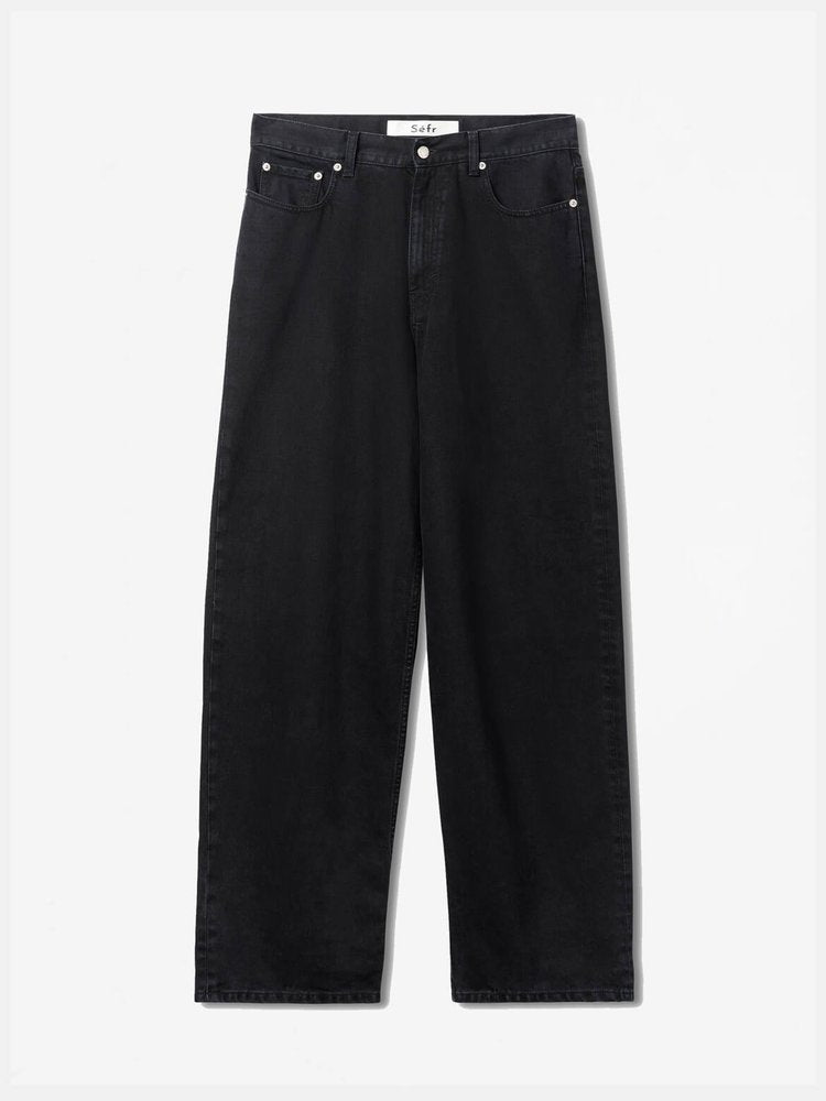 Black Wash Wide Cut Jeans