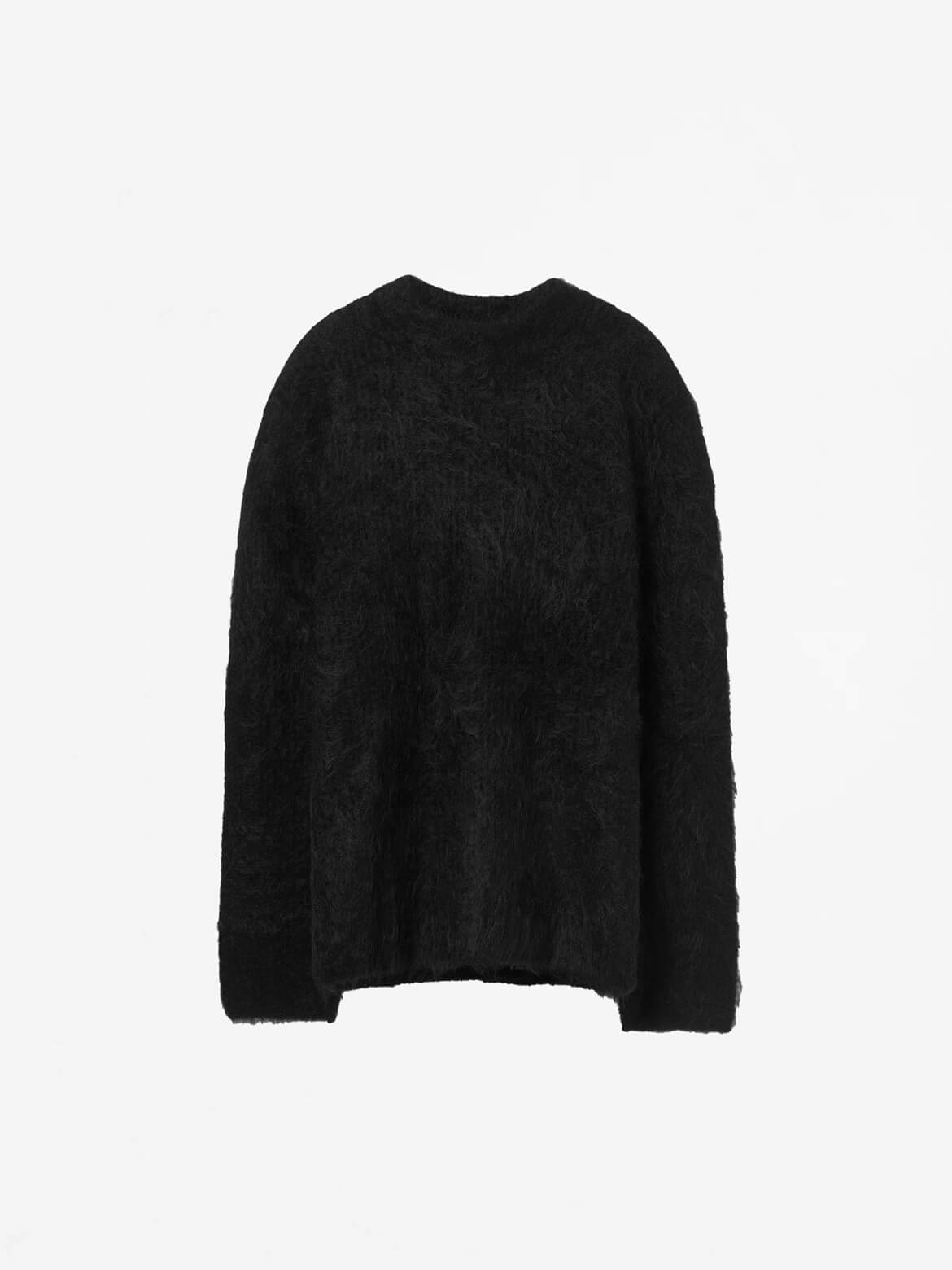 Black Alpaca Haru Sweater