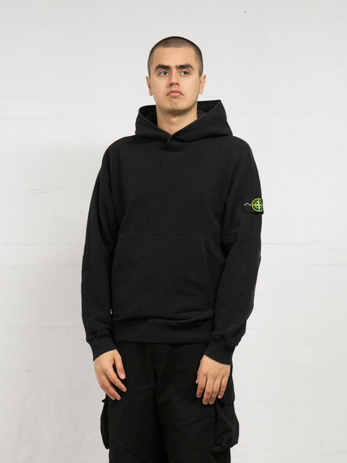 Stone Island Black 61252 Hoodie